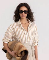 Long Sleeve Button Down Cover Up Blouse